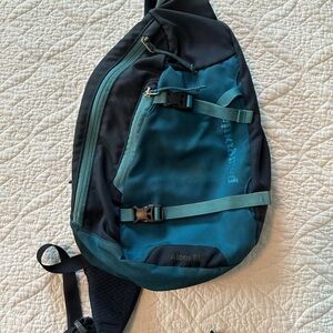 Patagonia Blue and Black Backpack